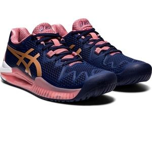 NWOT. ASICS Women's Gel-Resolution 8 Tennis Shoes. Not for clay courts.